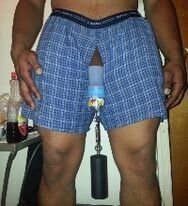Ağırlık asarak penis büyütmenin travmatik bir yöntemi